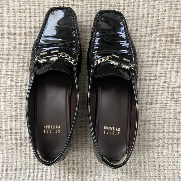 STUART WEITZMAN Women Patent Leather Loafers - 7 - Picture 2 of 7